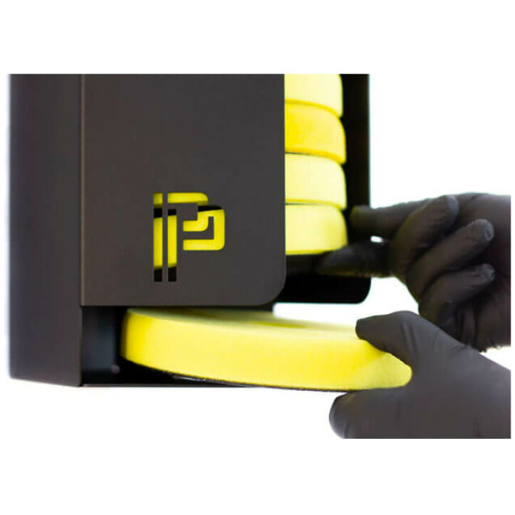 Poka Premium pad feeder for storing polishing pads close up 2